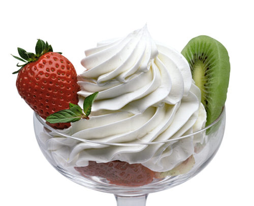 bicchiere con panna
